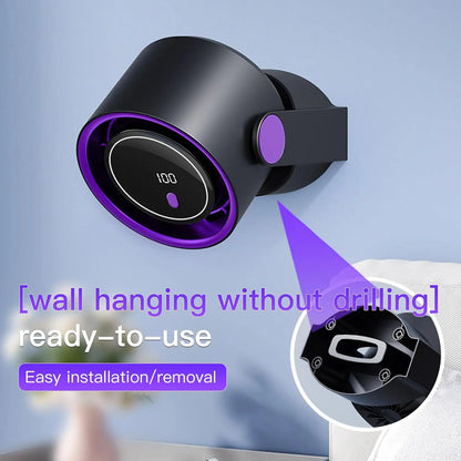 Bladeless Desktop & Wall Fan – 100 Speeds, USB Timer